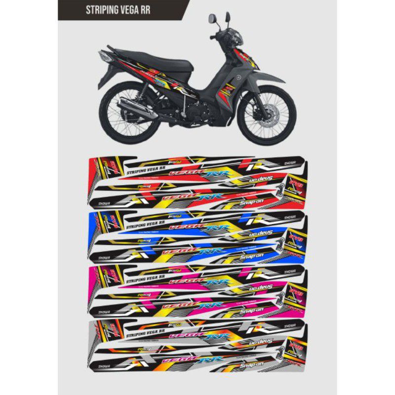 striping motor Yamaha Vega R new / striping Vega R new / Sticker motor Vega new