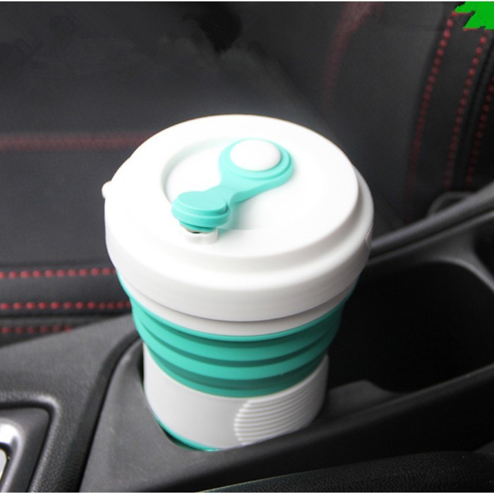 Gelas Lipat Silicone / Collapsible Silicone Foldable Coffee Cup 550 ML