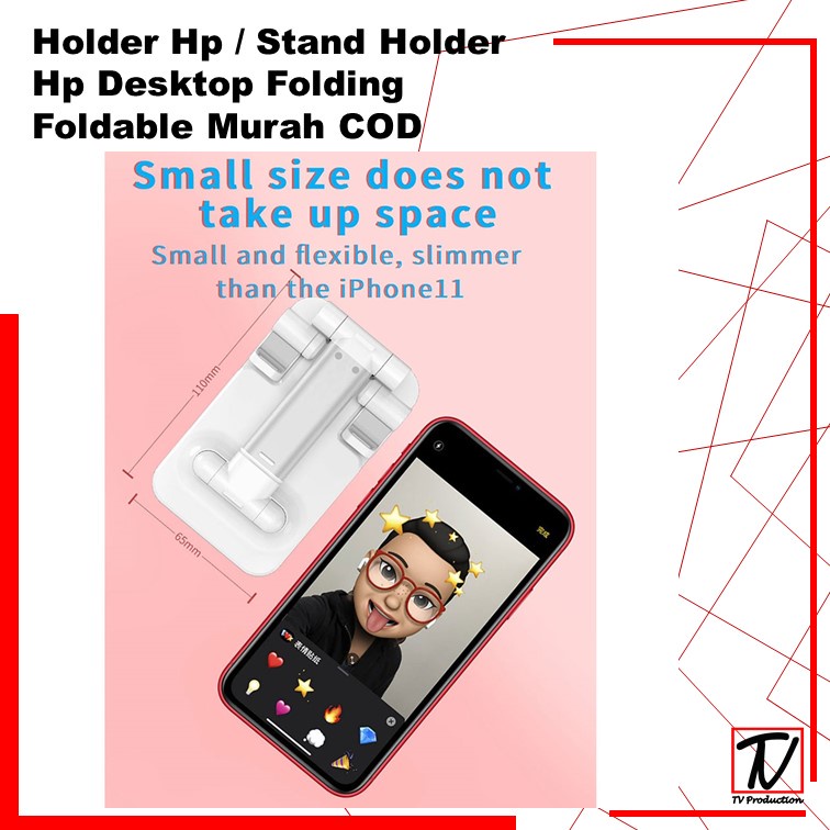 Holder Hp / Stand Holder Hp Desktop Folding Foldable Murah COD