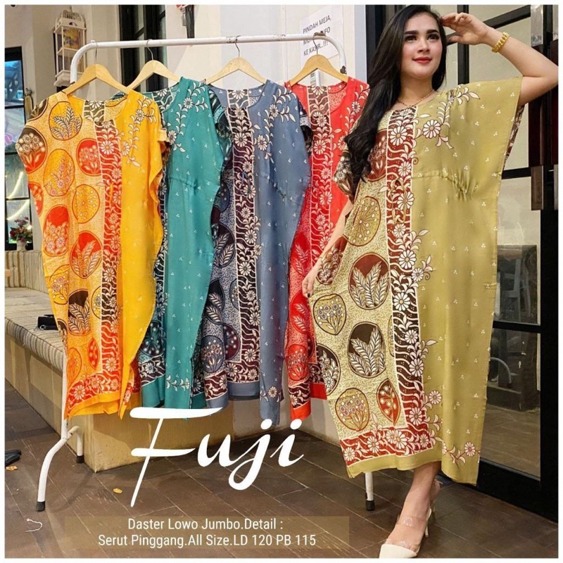 DASTER LOWO JUMBO RAYON MAYANG KUPU LD 120 KEKINIAN BAHAN HALUS ADEM MURAH SERUT DEPAN BEST SELLER-LW FUJI