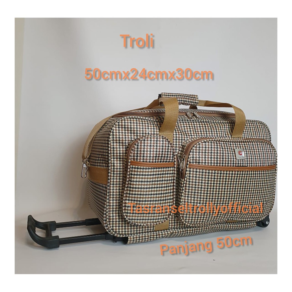 Tas Pakaian Troli Polo Interclub 50cmx24x30cm ukuran medium original