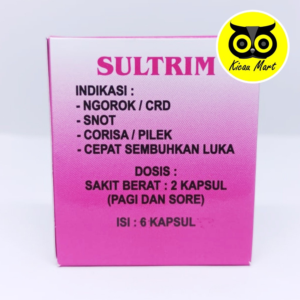 DR SULTRIM PIL KAPSUL OBAT AYAM NGOROK SNOT CRD BURUNG MERPATI DARA UNGGAS RONTOK BULU MABUNG SLTRM