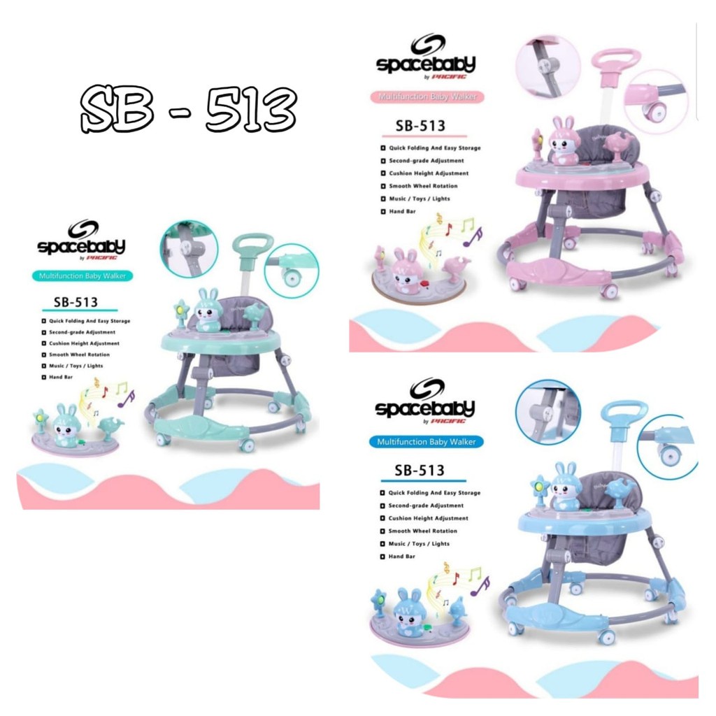 Baby Walker Space Baby SB 513 509 kereta belajar berjalan bayi