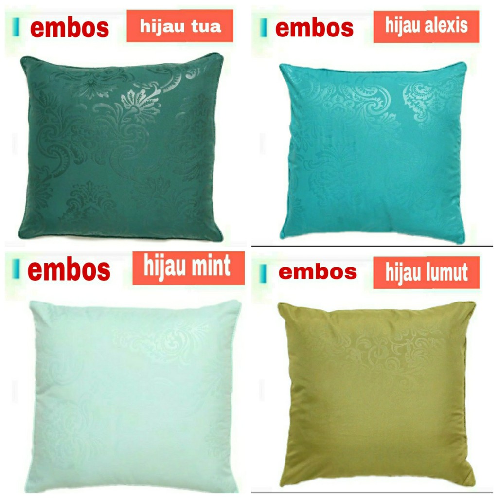 SARUNG BANTAL EMBOS  SOFA/KURSI/MOBIL   40 X 40