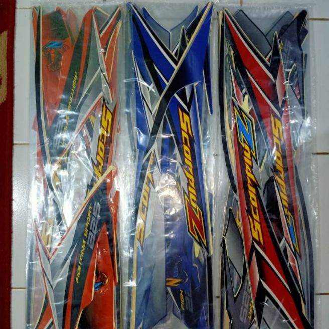 Stiker Striping Lis Les Bodi Motor Yamaha Scorpio Z 2006