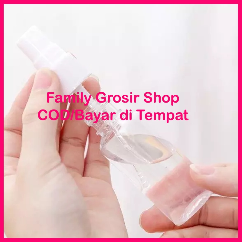 Botol spray transparan kosong bahan plastik 30 ml, 50 ml, 100 ml