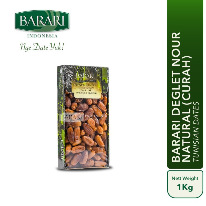 

Kurma Barari Deglet Nour Natural (Curah) 1Kg Tunisia
