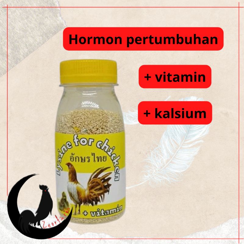 vitamin pertumbuhan ayam penggemukan penguat tulang penambah nafsu makan dan daya tahan ayam aduan zeorfarm