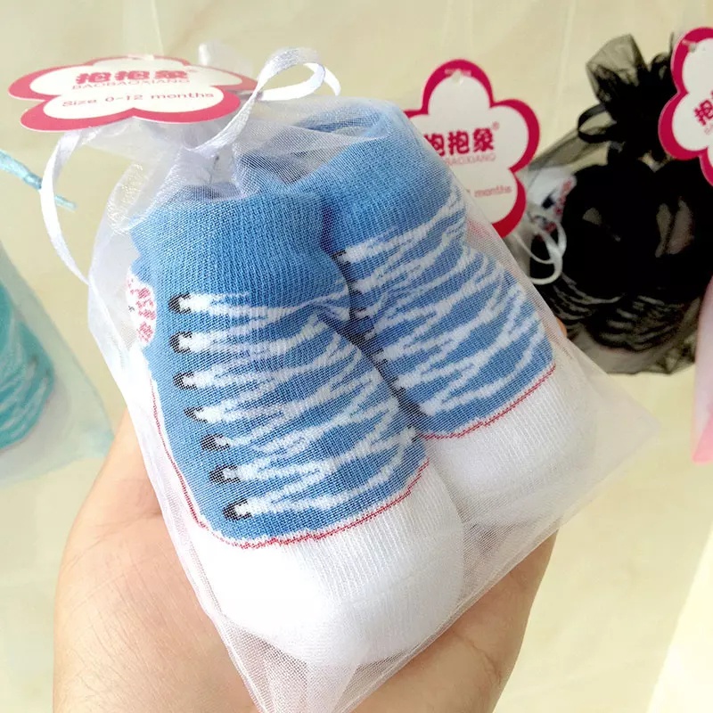 (pimenova) Kaos Kaki Bayi Laki-Laki Motif Sepatu / Baby Boy Prewalker Socks Anti Slip / baby sock