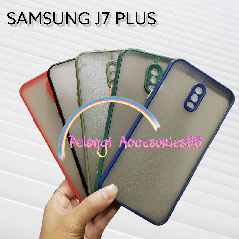 CASE SAMSUNG J7+ / J7 PLUS SOFTCASE CASE DOVE CASE FULL COLOUR