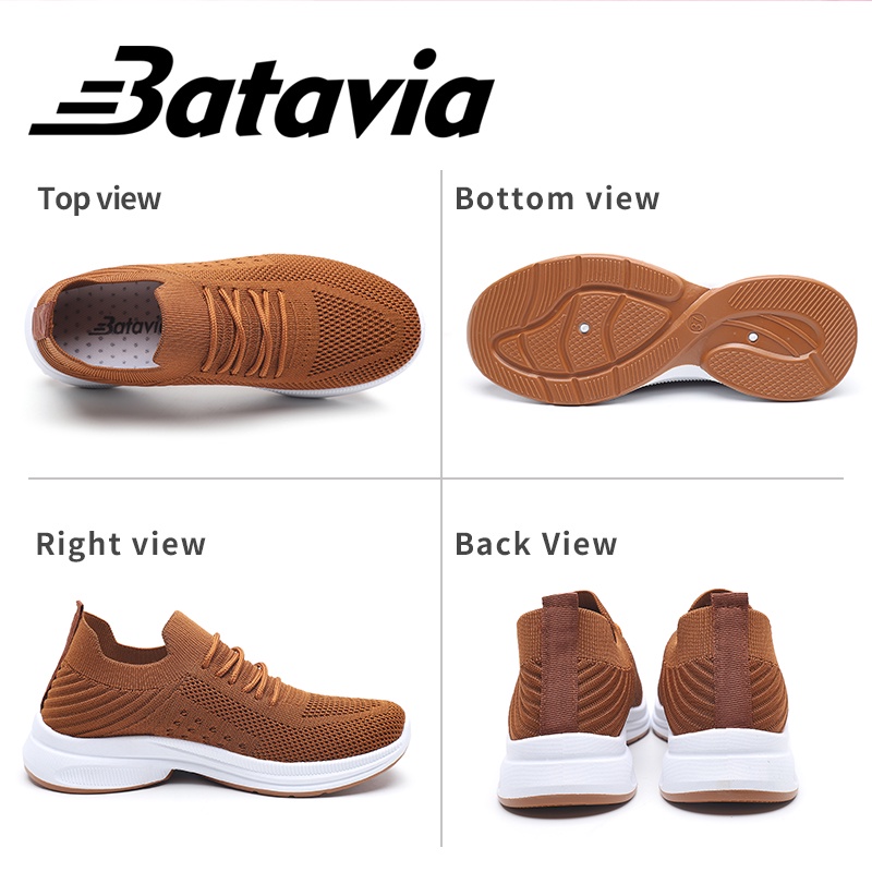 Batavia Sepatu kanvas wanita terbaru sepatu wanita kasual datar nyaman sepatu wanita A107