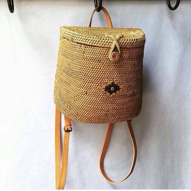 Tas rotan ate bali backpack punggung cantik unik