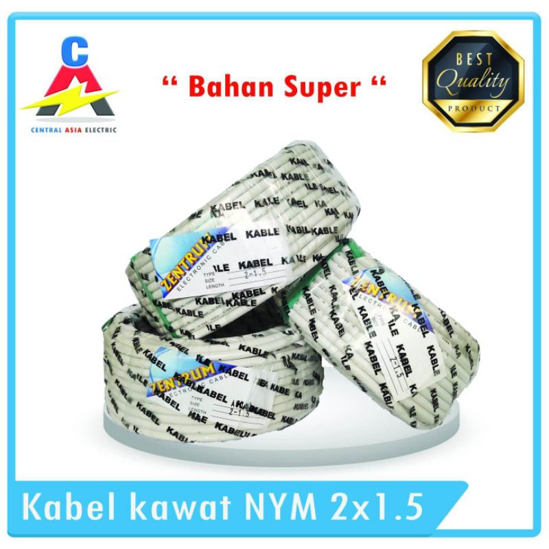 Kabel Listrik Kawat NYM Super 2 x 1.5 (300 Meter)