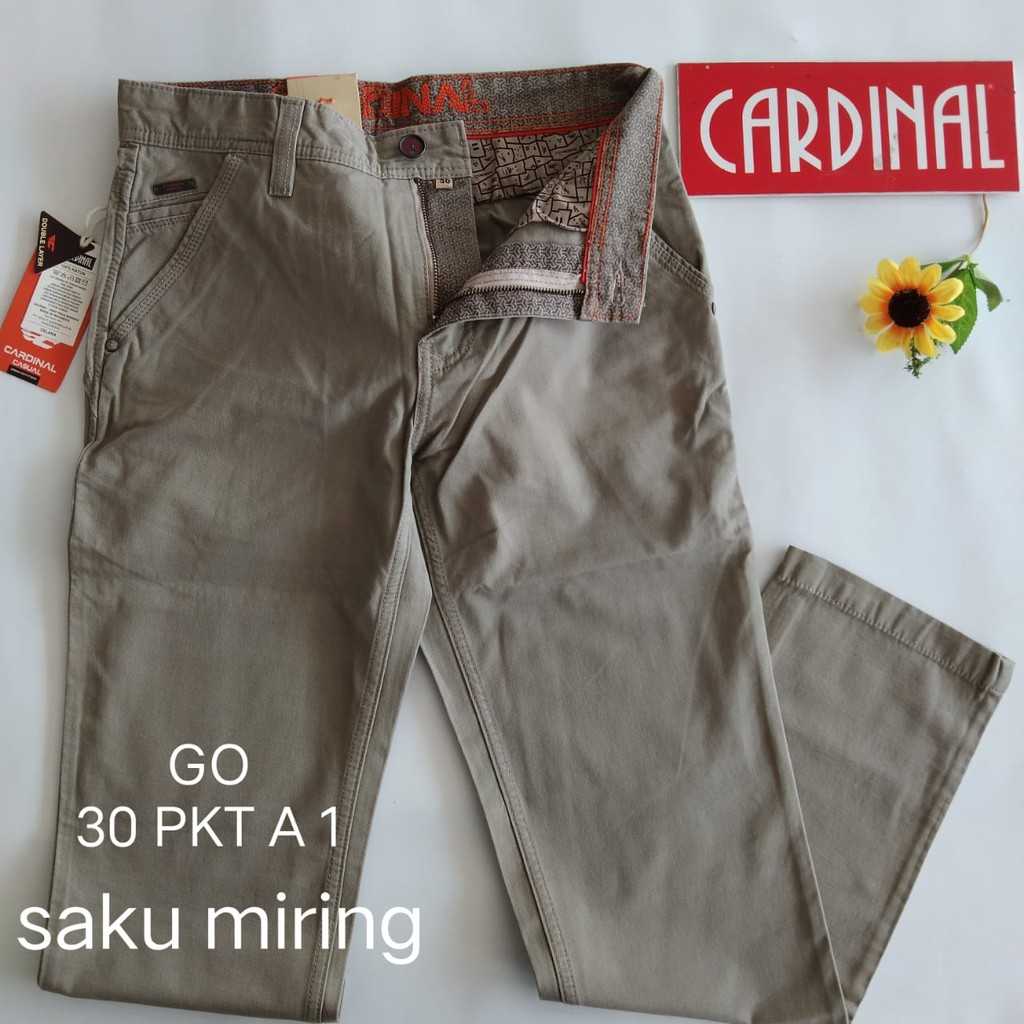 gof 30-PKT CARDINAL CASUAL CELANA POCKETS PANJANG Celana Chino Pria Fashion Laki Brand Kekinian