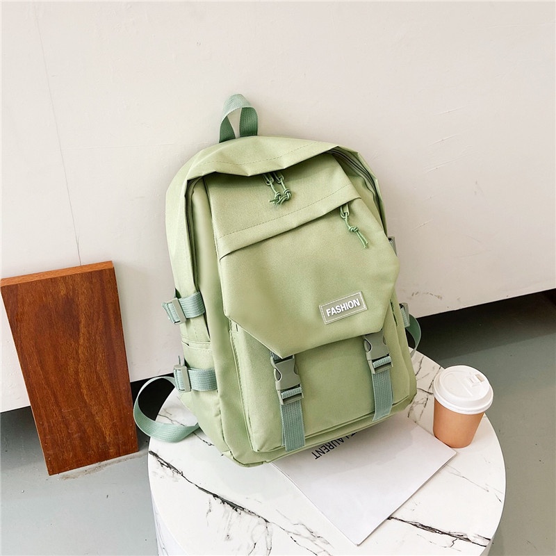 MURMURE.ID | TAS RANSEL IMPORT WANITA  ALA KOREA BACKPACK IMPORT TAS SEKOLAH KULIAH KERJA REMAJA-MATCHA