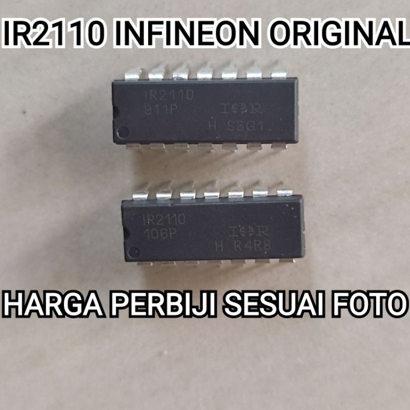 IC IR2110 IR 2110 INFINEON ORIGINAL UNTUK CLASS D / SMPS DLL