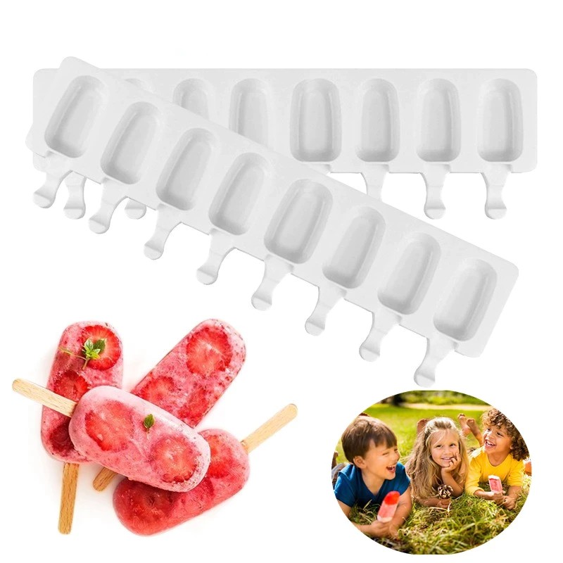 Magnum Silicone Ice Cream Mold Cetakan Popsicle Es Krim Mini 8 Lubang