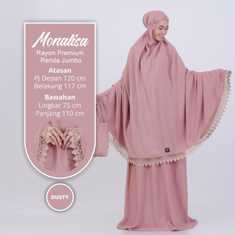 mav boutique mukena monalisa bestseller jumbo renda premium polosan