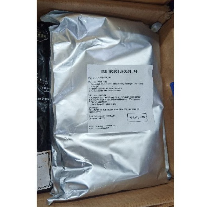 

Bubuk minuman premium rasa BUBBLEGUM 1 kg / drink powder / ice blend / serbuk minuman