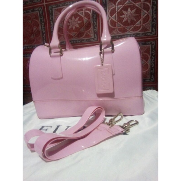 preloved furla jelly candy