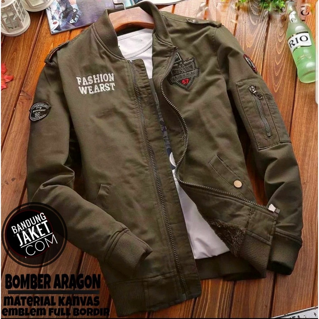 ARAGON BOMBER BROWN || Jacket Bomber Pilot || Jaket Pria Masakini