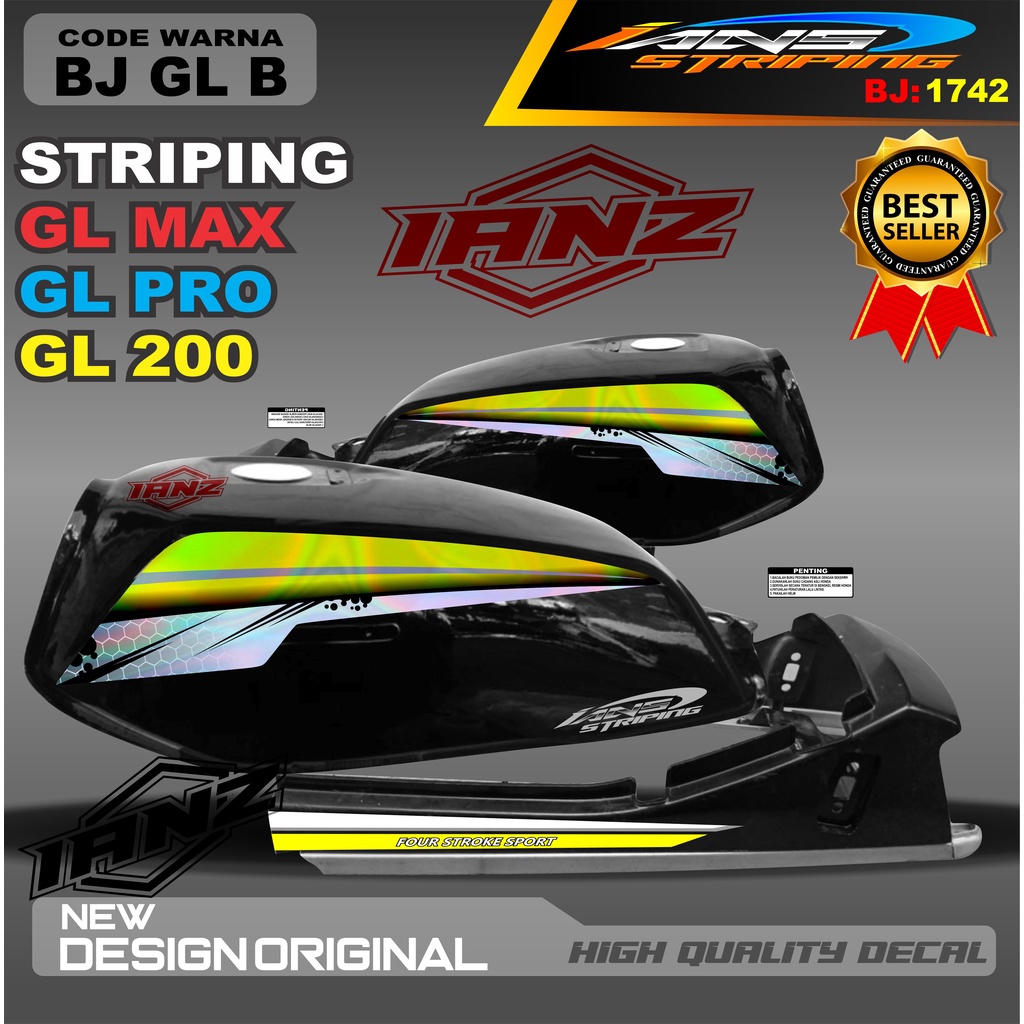 STIKER STRIPING HOLOGRAM GL PRO /  STIKER GL MAX VARIASI HOLOGRAM / STIKER HOLOGRAM