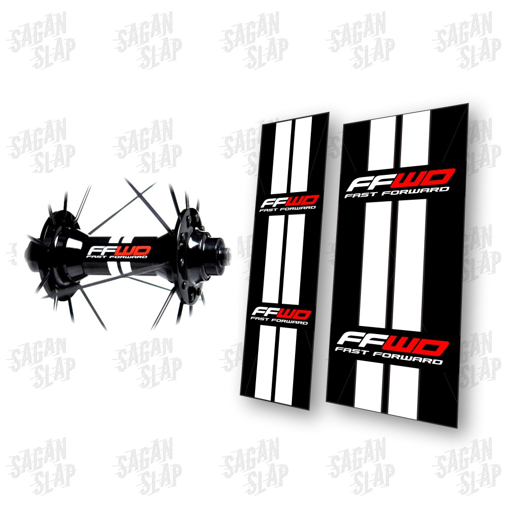 Stiker HUB FFWD decal sepeda mtb downhill fixie