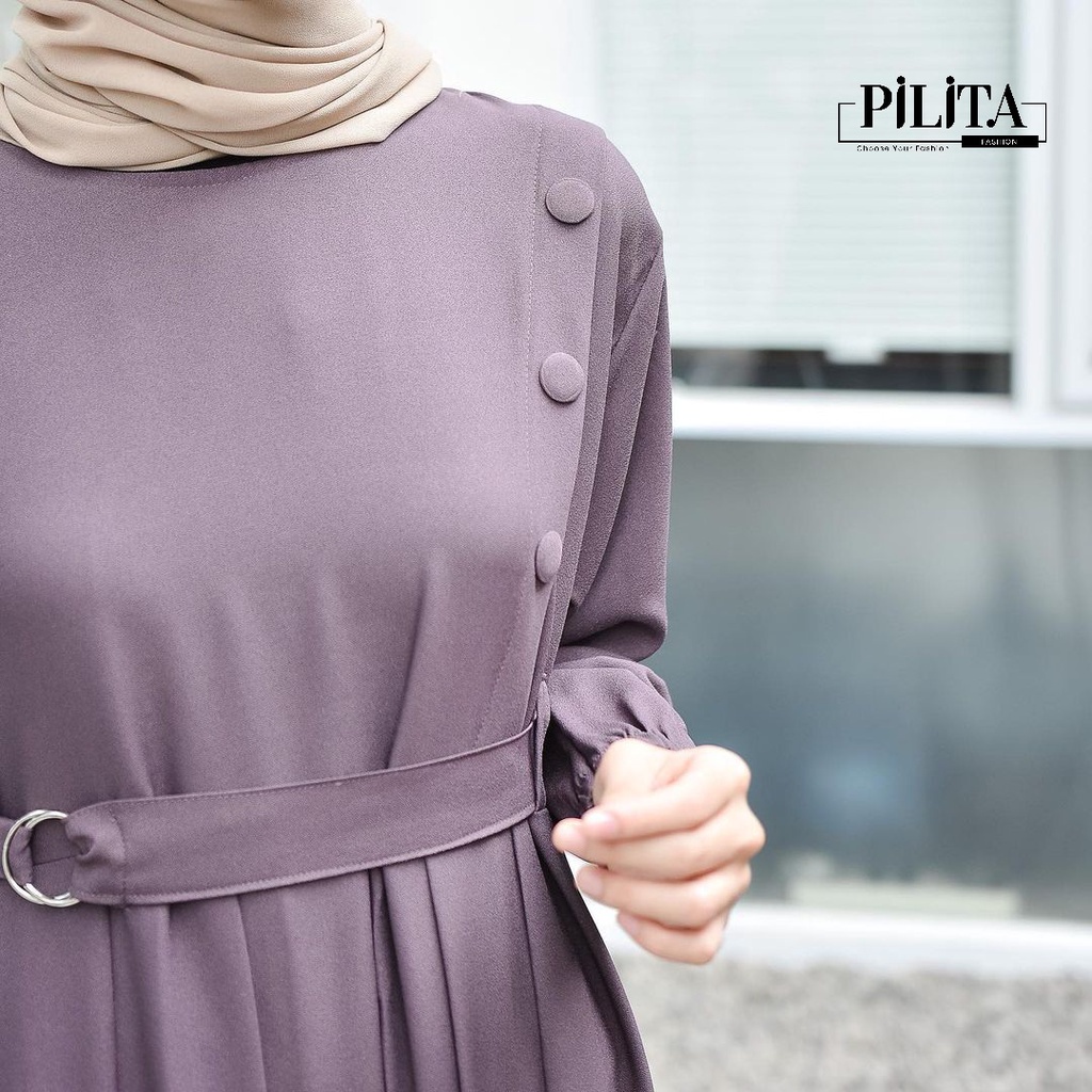 IL - Mahya Dress Gamis Wanita Muslim | Maxy Dress Wanita Belt Terkini