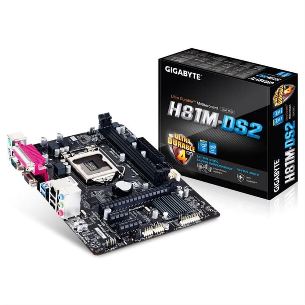 GIGABYTE MAINBOARD GA H81M-DS2 H81M DS2 LGA 1150 ORIGINAL