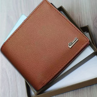 SERBA 10.000! CLASSIC Dompet Pria Dompet Kulit Sintetis C100 Model Basic Style Dua Lipatan Ori + BOX #1
