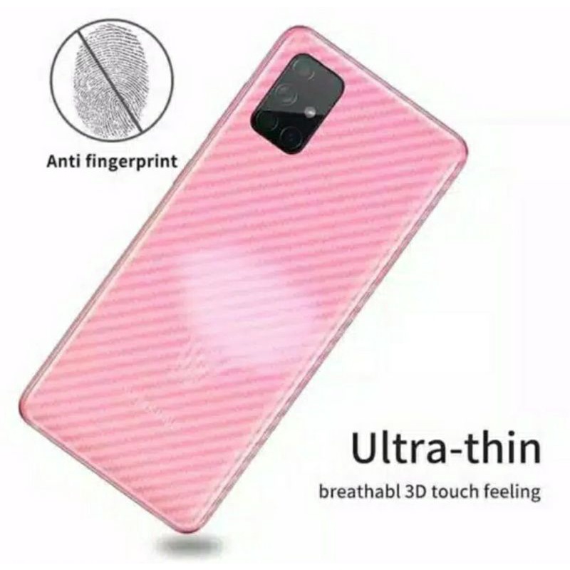 ZENFONE MAX M2 XB633KL - ZENFONE 4 MAX PRO ZC554KL - SKIN KARBON ANTI GORES BELAKANG