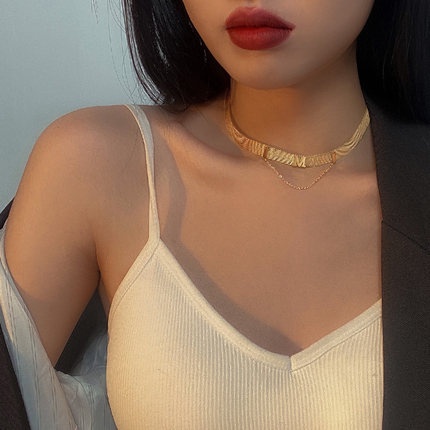 Kalung Emas Baja Titanium Fashion Kalung Perempuan