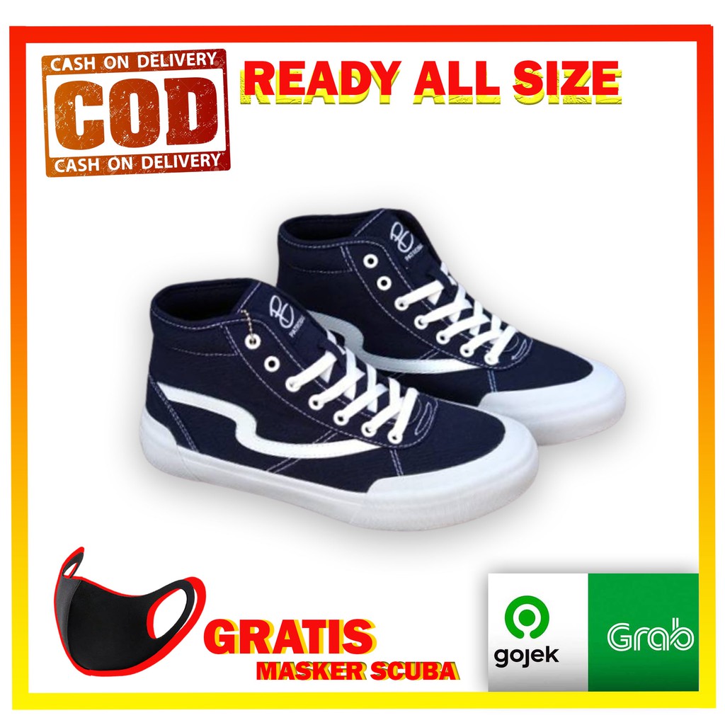 Sepatu PATROBAS IVAN HIGH NAVY Original – Sepatu Tinggi Brand Lokal Official Store Indonesia