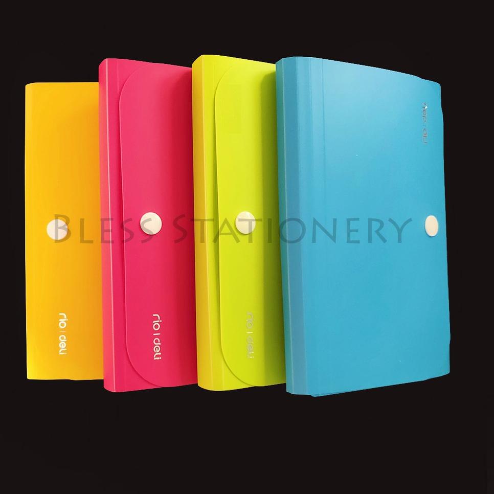 

[KODE PRODUK S0E7699] Deli Dompet plastik A6 map uang map nota map giro Expanding File - E5561