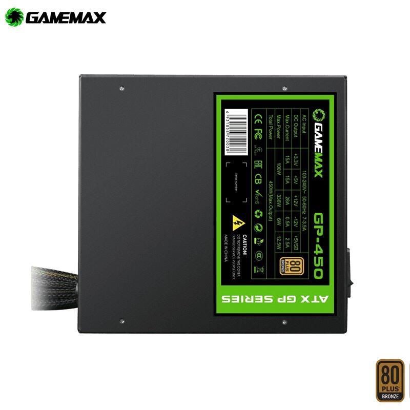 PSU Power Supply GAMEMAX GP450 GP-450 GP 450 80+ Bronze