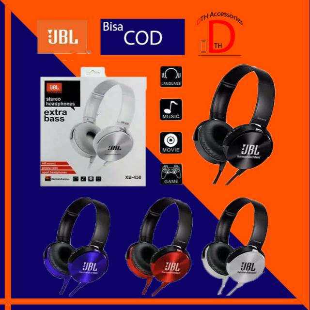 HEADSET BANDO / HEADPHONE EXTRA BASS ALL TYPE HANDPHONE