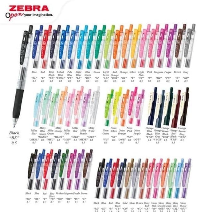 

Zebra Sarasa - 05 mm + ZEBRA HIGHLIGHTER FM-1 ORANGE