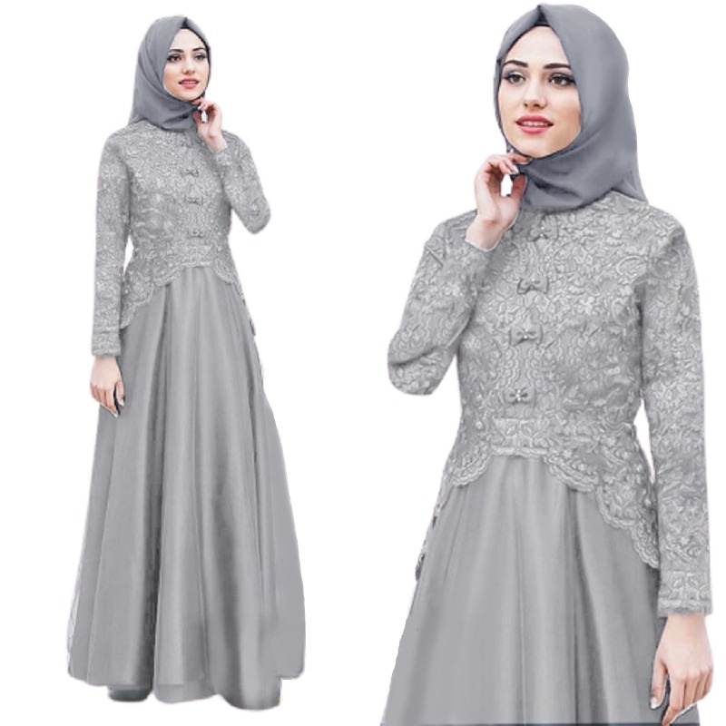 GAMIS BROKAT BAJU GAMIS BRUKAT MAXY KAELLA DRESS KONDANGAN / PAKAIAN MUSLIM WANITA