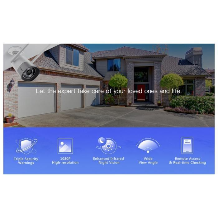 QIHOO D801 360 Smart IP Camera CCTV WIFI Outdoor Waterproof + 16GB kamera pengintai