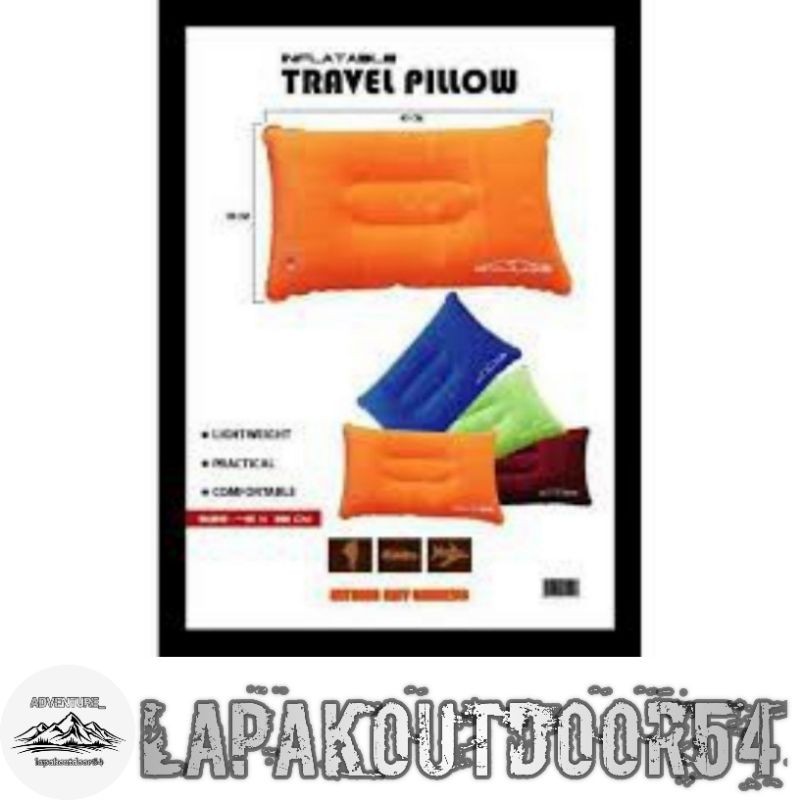 Bantal tiup dhaulagiri / Travel Pillow/Bantal Angin Tiup Inflatable Ringan Bentuk Persegi Untuk Istirahat/Bantal Tiup Portable