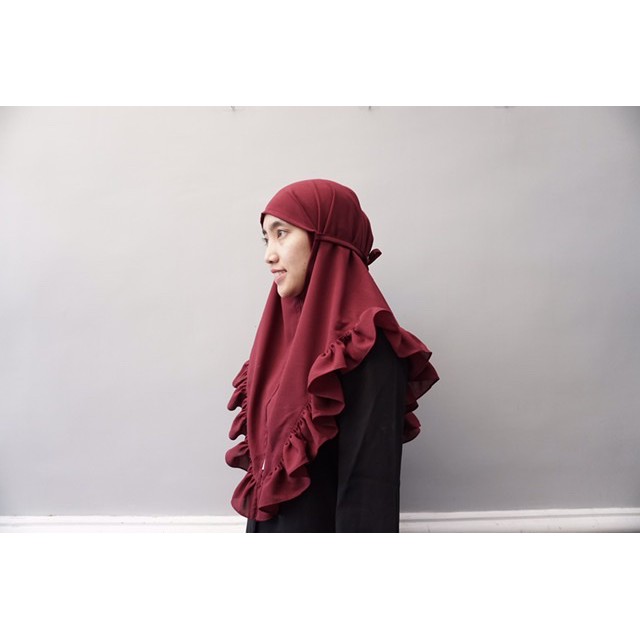 Bergo Rempel - bergo polos - bergo ruffle - bergo basic - bergo instan - bergo tali - bergo maryam-4