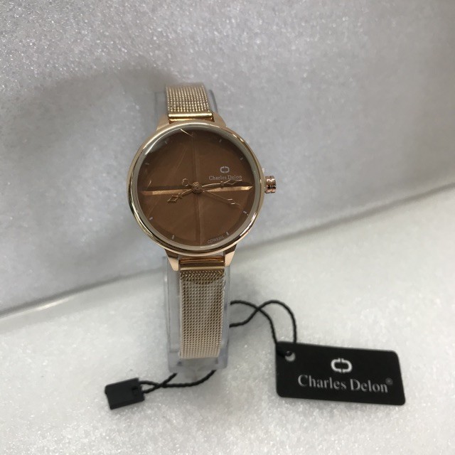 JAM TANGAN WANITA CHARLES DELON RANTAI PASIR ORIGINAL