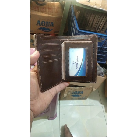 Dompet kulit asli full ap coklat tan htm 3/4