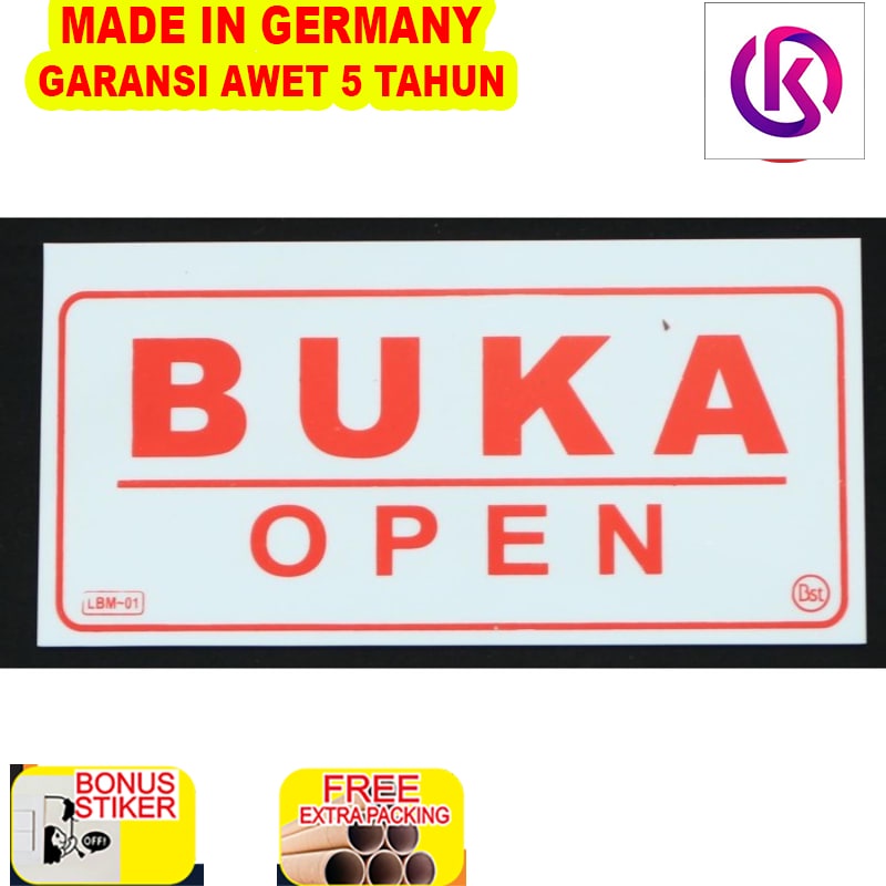 

Murah PAPAN LABEL AKRILIK TULISAN BUKA/OPEN TUTUP/CLOSED GANTUNG BOLAK-BALIK