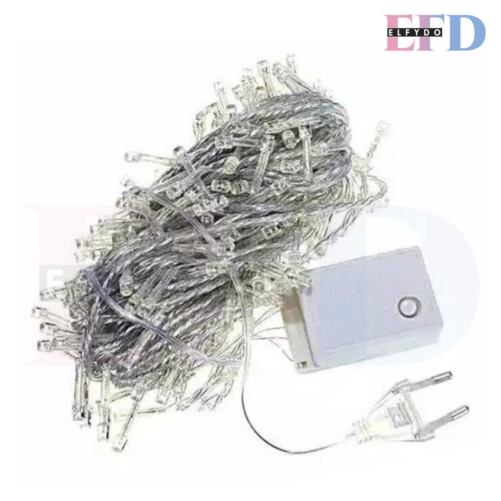ELFYDO - Lampu Hias LED Tumblr Light 10 Meter Lampu Natal 100 LED Ricelamp Tumblr