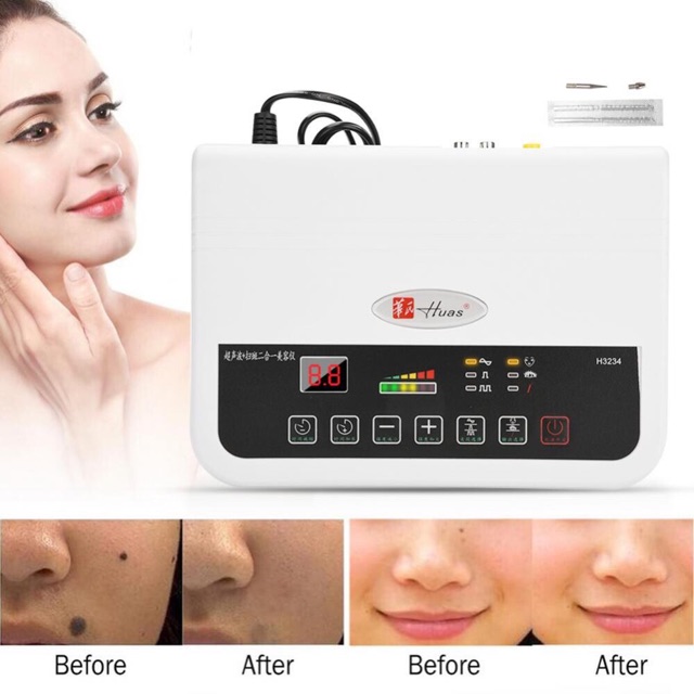 Soft cauter ultrasound alat detox strika setrika wajah mata penghilang tai lalat kutil flek tatto