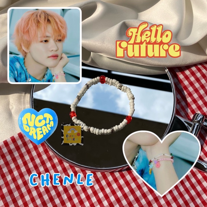chenle nct dream hello future beads bracelet / gelang manik chenle nct kpop idol