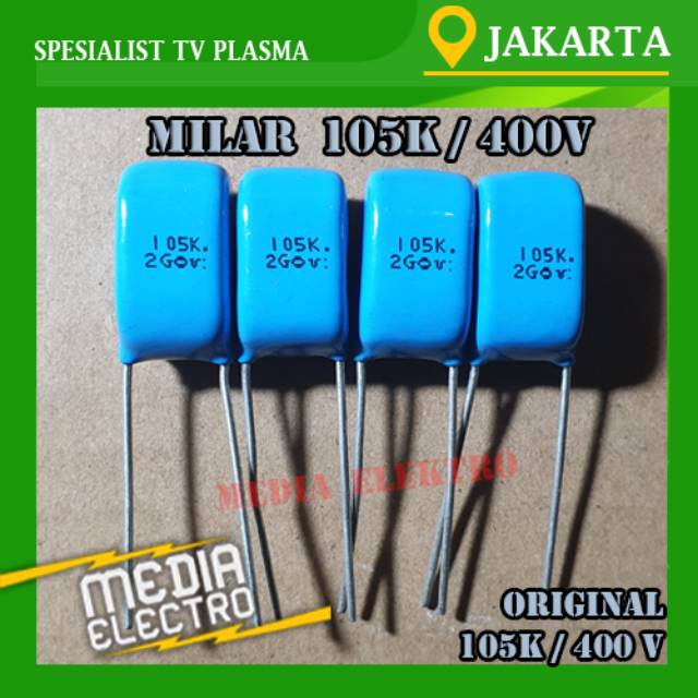 Capasitor milar 105K 400V // 1uF 105J 400V