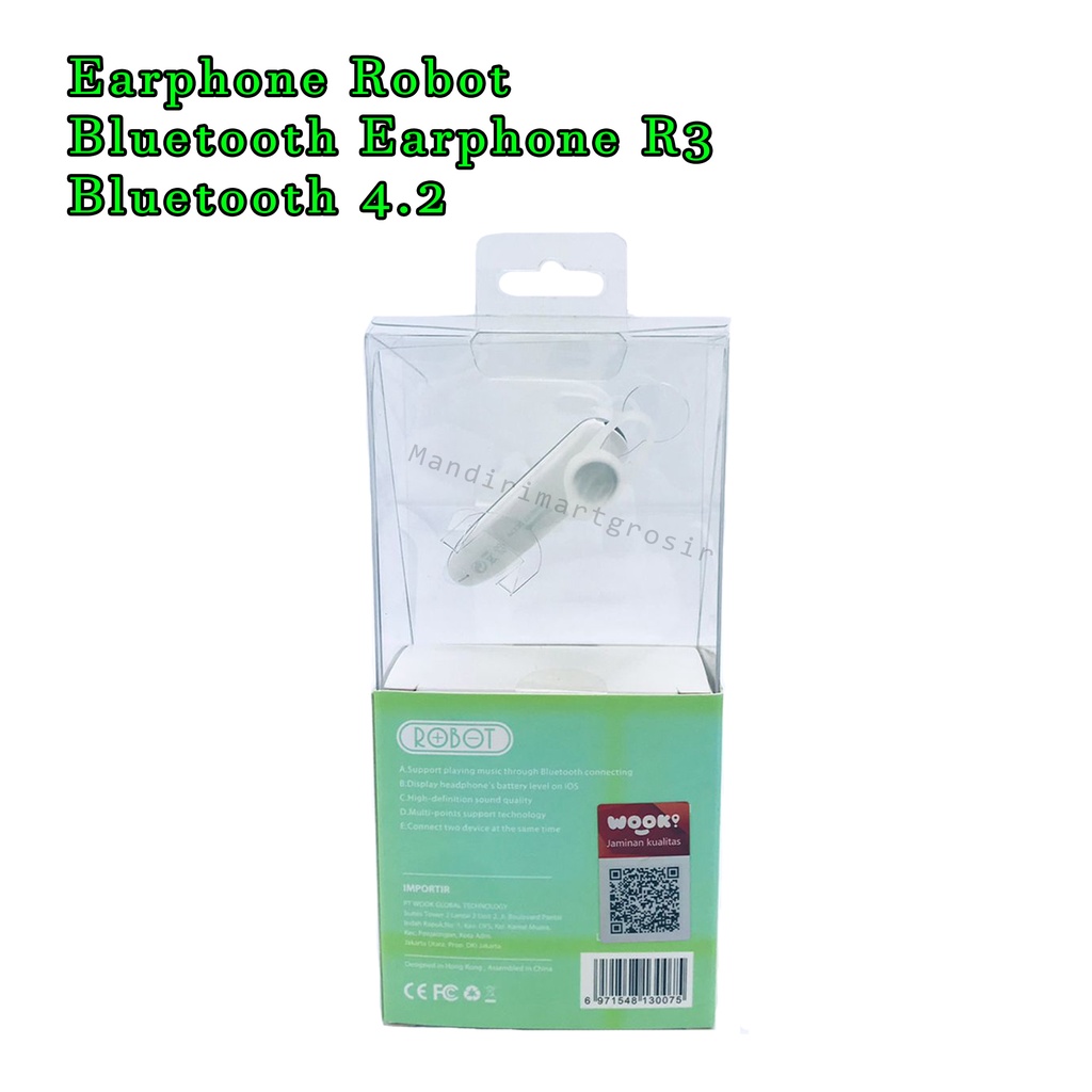 Earphone Robot * Earphone Blueooth * Bluetooth 4.2 * R3