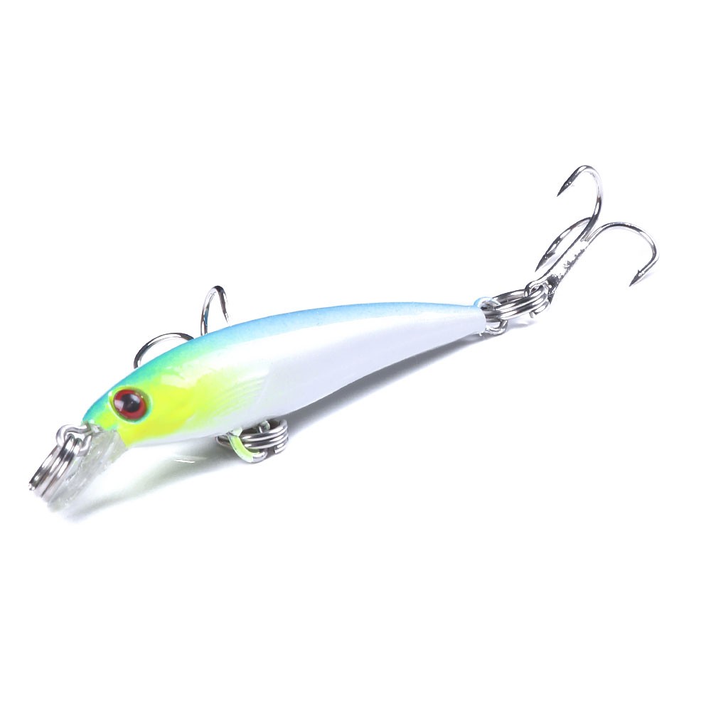 HENGJIA 8Pcs 5.0cm/2.2g Mini Pencil Minnow Umpan Pancing Topwater Swimbait Fishing Lure Ikan Bass